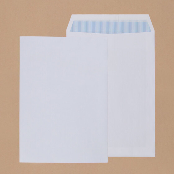 Alternative view of Bolsas comerciales folio prolongado 260x360mm, sin ventana, blancas.