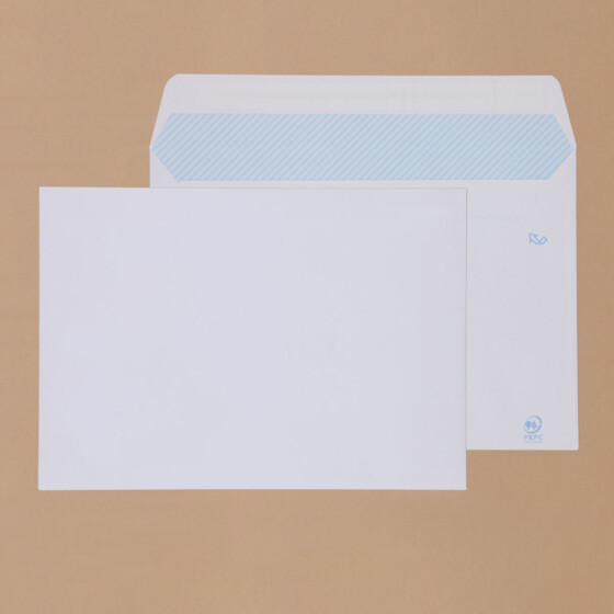 Alternative view of Sobres comerciales folio prolongado 260x360mm, sin ventana, blancos.
