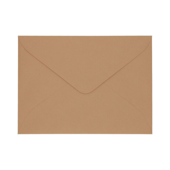 Sobres de colores, C5 - 220x160mm, MARRÓN (solapa redondeada)