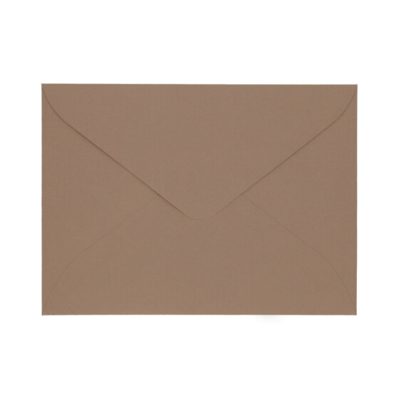 Sobres de colores, C5 - 220x160mm, NUEZ (solapa redondeada)