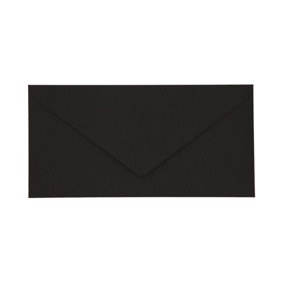 Sobres de colores, DL - 220x110mm, NEGRO
