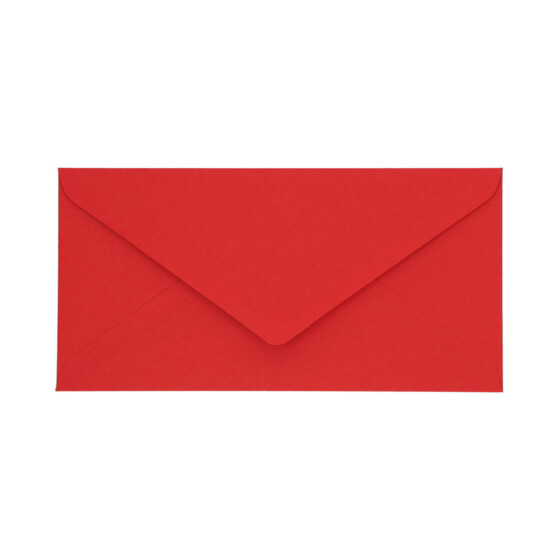 Sobres de colores, DL - 220x110mm, ROJO