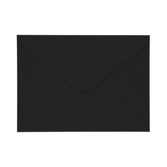 Sobres de colores, C5 - 220x160mm, NEGRO (solapa redondeada)